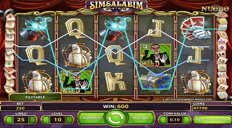 Top 10 slot machine:NO.6: SIMSALABIM by NETENT – 97.5% RTP