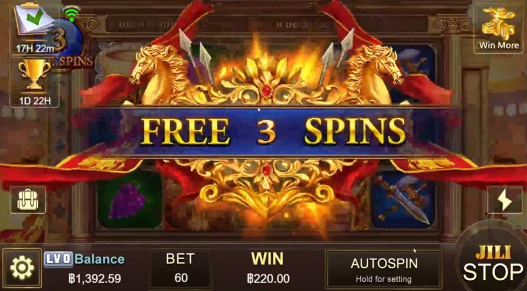 Free spin of roma x slot