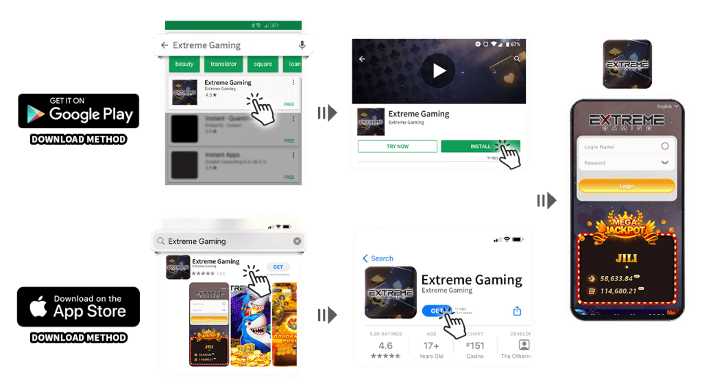 How to download Extreme Gaming App?